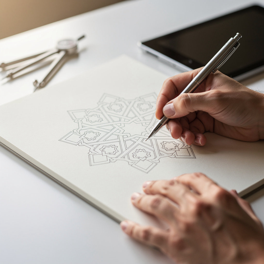 ZOCA (Zeyd Ozcan Creative Agency) İslami geometrik desenler ve marka kimliği tasarımı hizmetleri